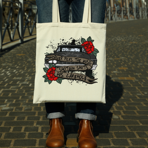 Tattoo Style SPN Tote Bag