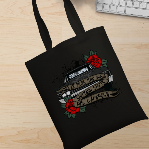 Tattoo Style SPN Tote Bag