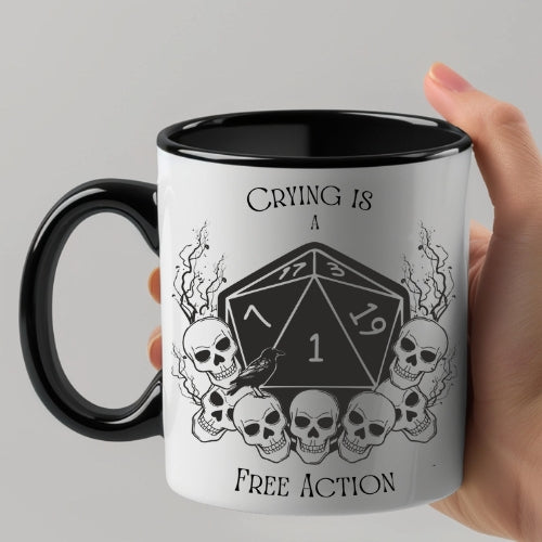 Crying is a Free Action Mug