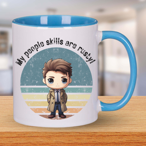 SPN Castiel People Skills Mug