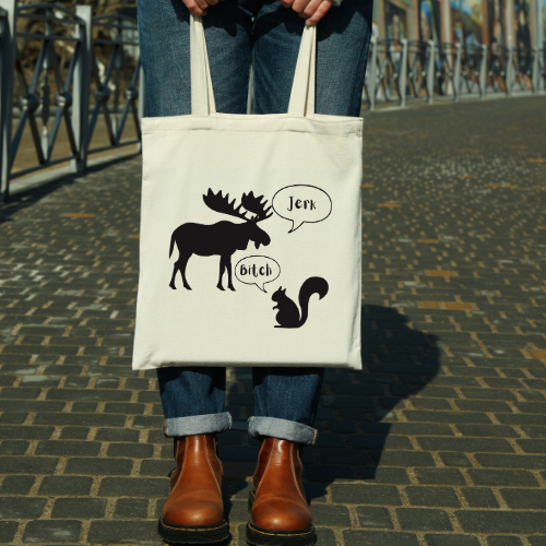 Squirrel & Moose Tote